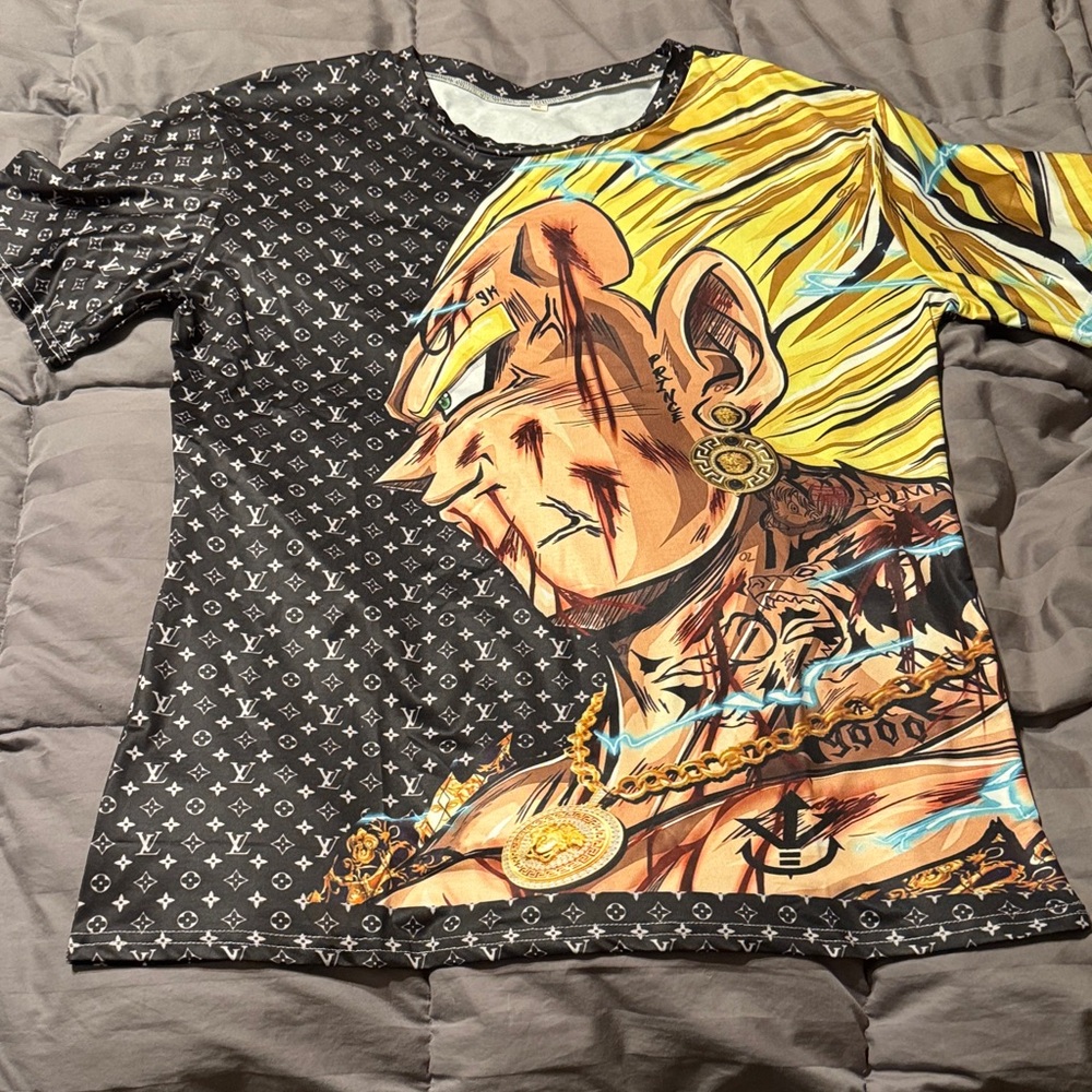 Graphic Oversized T-Shirt with Anime Design